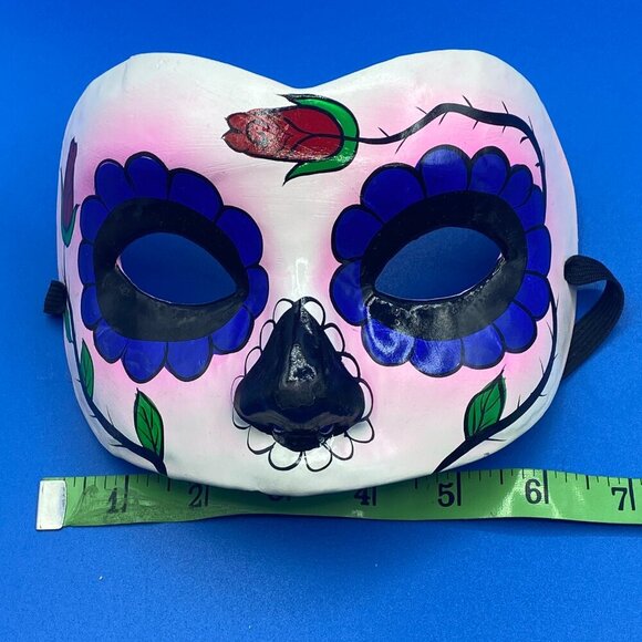 Masquerade Masks 2-pc Day of the Dead and Phantom of the Opera Half Face Costume - Picture 7 of 8